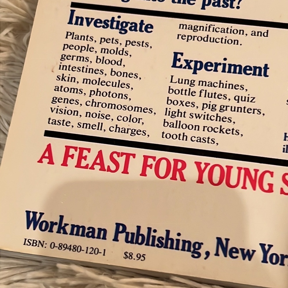 The Science Book by Sara Stein feast for young science explorers and scientists - Picture 5 of 14